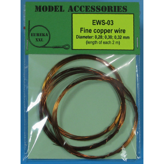Eureka Ews-03 Universal Fine Copper Wires 0.28 Mm / 0.30 Mm / 0.32 Mm 2m Each