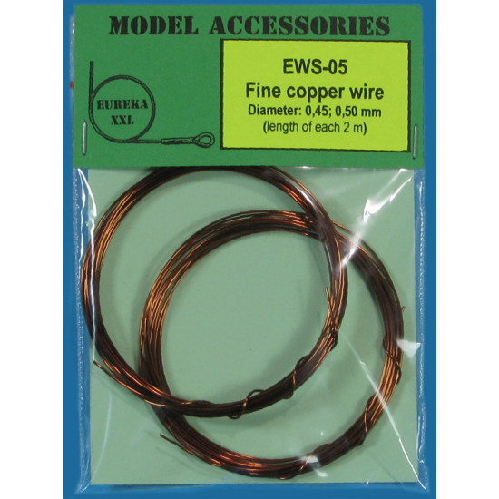 Eureka Ews-05 Universal Fine Copper Wires 0.45 Mm / 0.50 Mm 2m Each