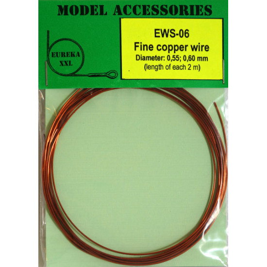 Eureka Ews-06 Universal Fine Copper Wires 0.55 Mm / 0.60 Mm 2m Each