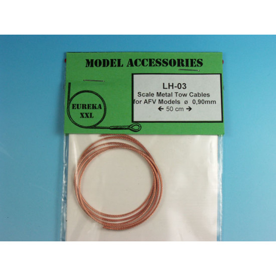 Eureka Lh-03 0.9mm Metal Wire Rope For Afv Kits 50cm