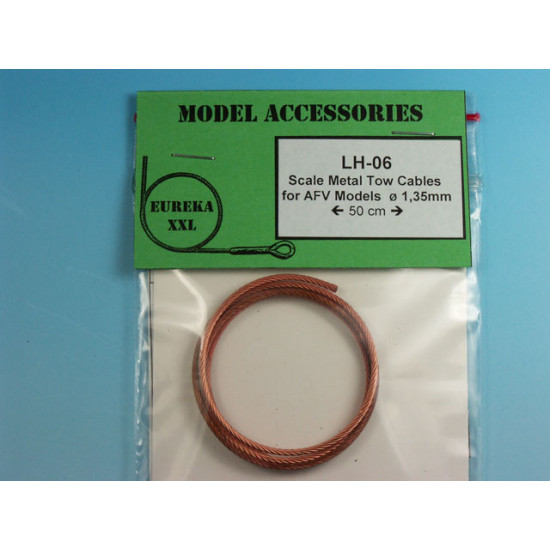 Eureka Lh-06 1.35mm Metal Wire Rope For Afv Kits 50cm