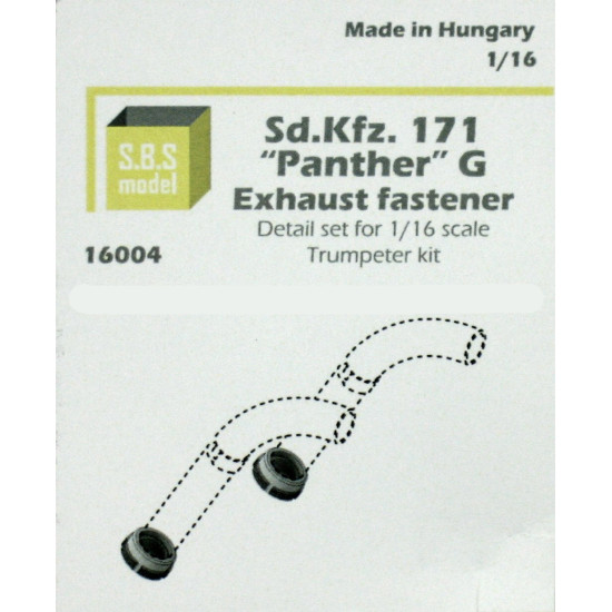 Sbs 16004 1/16 Sd Kfz 171 Panther G Exhaust Fastener Resin Model Kit