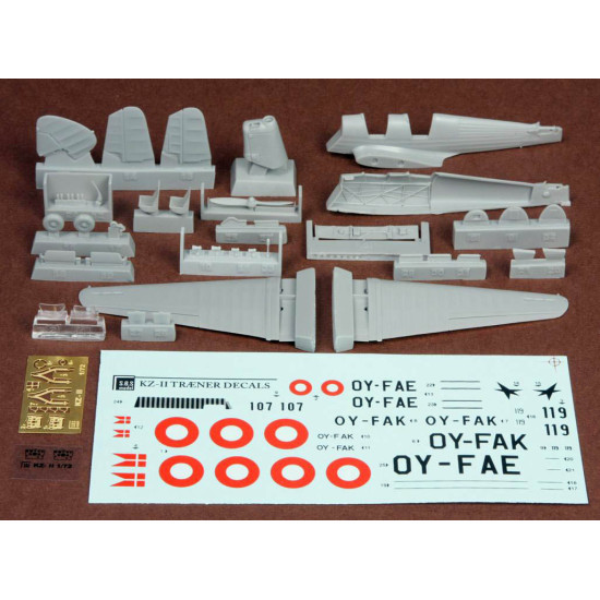 Sbs 7007 1/72 Danish Sai Kz Ii Traener Resin Aircraft Model Kit