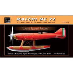Sbs 7015 1/72 Macchi Mc 72 World Speed Record Full Kit Resin Model Kit