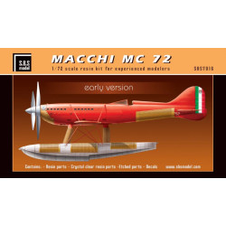 Sbs 7016 1/72 Macchi Mc 72 Early Version Full Kit Resin Model Kit