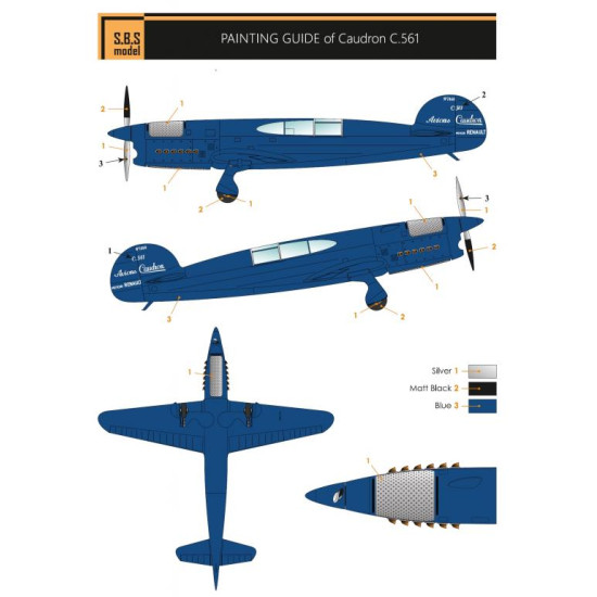 Sbs 7026 1/72 Caudron C 561 Resin Model Kit Military Aircraft