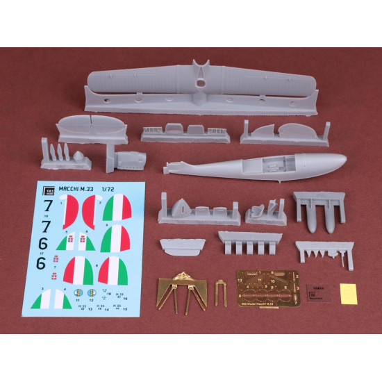 Sbs 7027 1/72 Macchi M 33 Schneider Trophy Full Kit Resin Model Kit