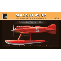 Sbs 7032 1/72 Macchi M 39 Schneider Trophy 1926 Race Resin Model Kit