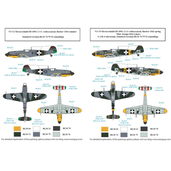 Sbs D72027 1/72 Decal For Messerschmitt Bf-109g-2 G-4 In Hungarian Service Ww Ii