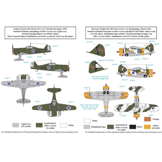 Sbs D72033 1/72 Decal For Ilmari Juutilainen Finlands Top Ace Ww Ii