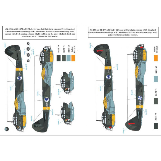 Sbs D48009 1/48 Decal For Junkers Ju-88 A-4 In Finnish Service Ww Ii