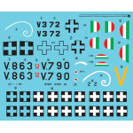Sbs D48020 1/48 Decal For Messerschmitt Bf-109g-6 In Hungarian Service Vol I