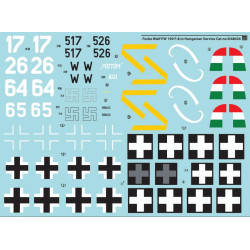 Sbs D48026 1/48 Decal For Focke-wulf Fw-190 F-8 In Hungarian Service