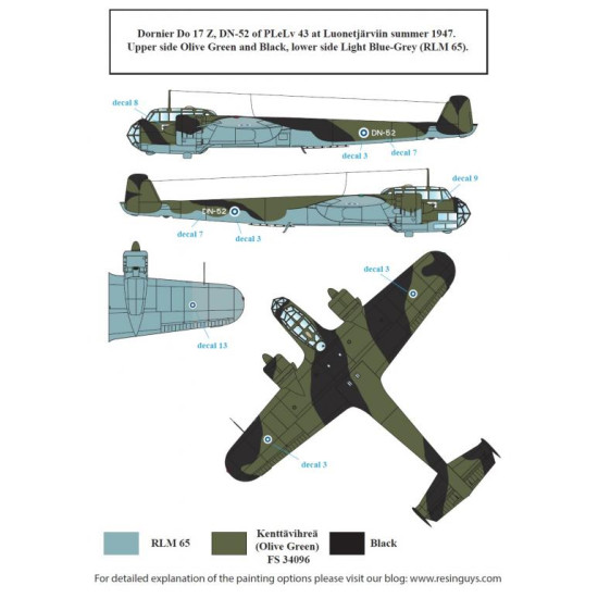 Sbs D48041 1/48 Decal For Finnish Bombers Post War Markings