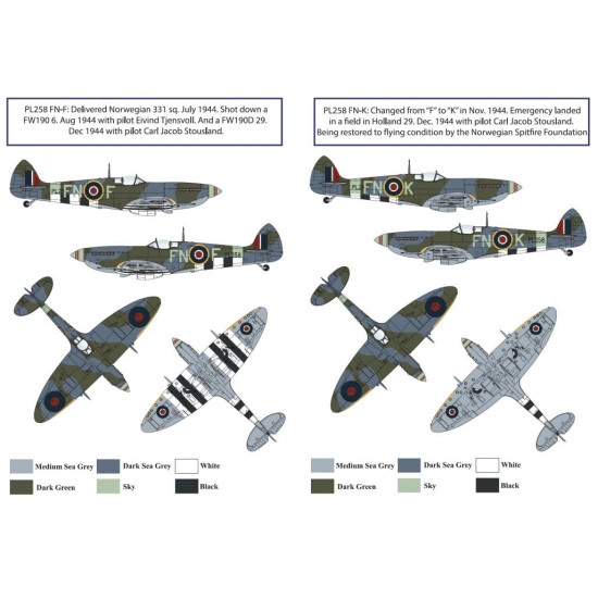 Sbs Buc-48001 1/48 Spitfire Mk Ixe Royal Norvegian Air Force Ww Ii