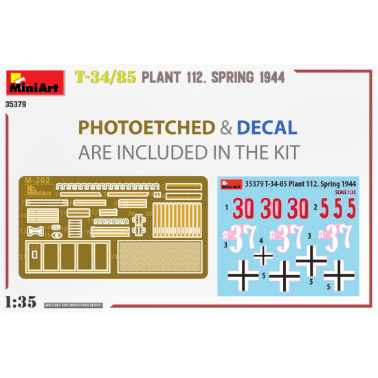 Miniart 35379 - 1/35 - T-34/85 Plant 112 Spring 1944 Armor Kit