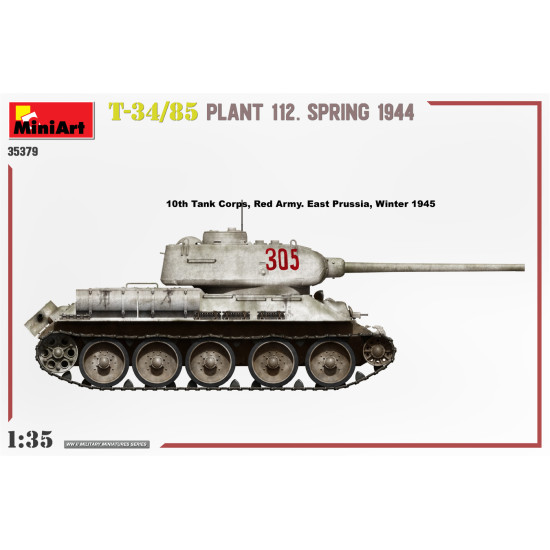 Miniart 35379 - 1/35 - T-34/85 Plant 112 Spring 1944 Armor Kit