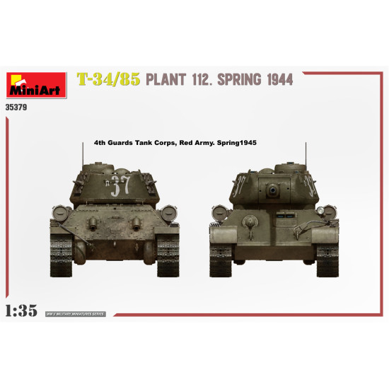 Miniart 35379 - 1/35 - T-34/85 Plant 112 Spring 1944 Armor Kit