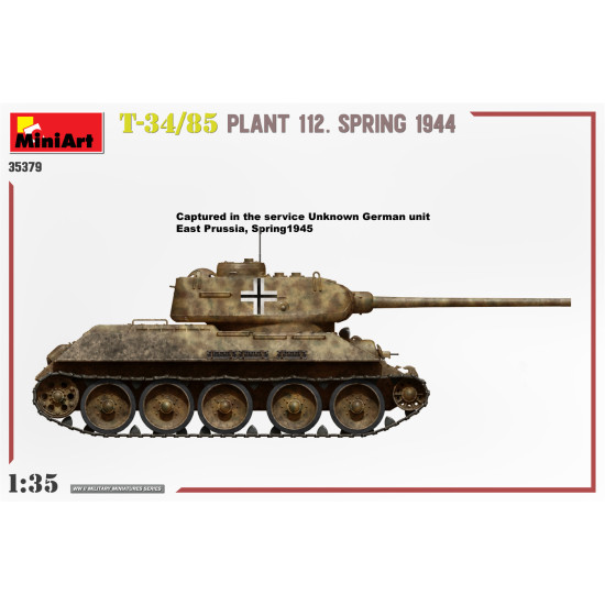 Miniart 35379 - 1/35 - T-34/85 Plant 112 Spring 1944 Armor Kit