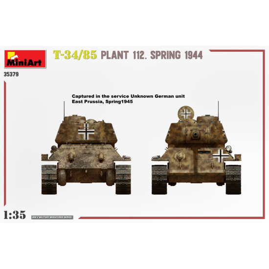 Miniart 35379 - 1/35 - T-34/85 Plant 112 Spring 1944 Armor Kit