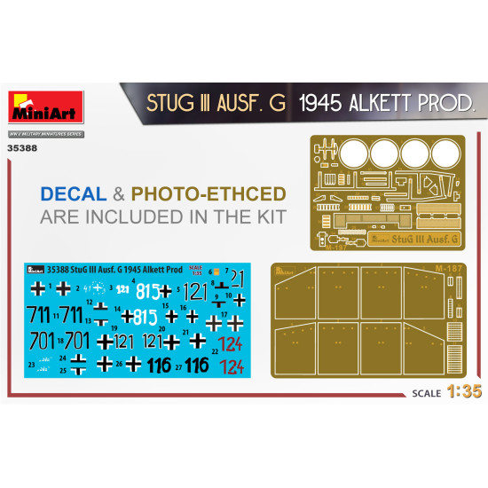 Miniart 35388 - 1/35 - Stug Iii Ausf G 1945 Alkett Prod Armor Kit