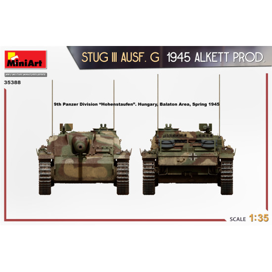 Miniart 35388 - 1/35 - Stug Iii Ausf G 1945 Alkett Prod Armor Kit