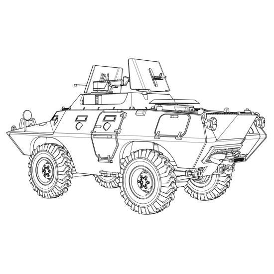 Ace 72438 - 1/72 - V 100 Xm 706 E2 Usaf Armored Patrol Car Armor Kit