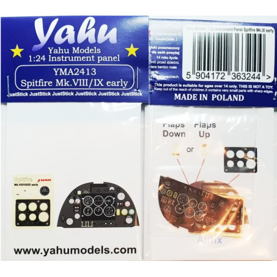 Yahu Model Yma2413 1/24 Spitfire Ix Early / Vii / Viii Accessories For Aircraft
