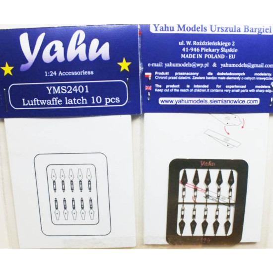 Yahu Model Yms2401 1/24 Luftwaffe Latch Accessories For Aircraft