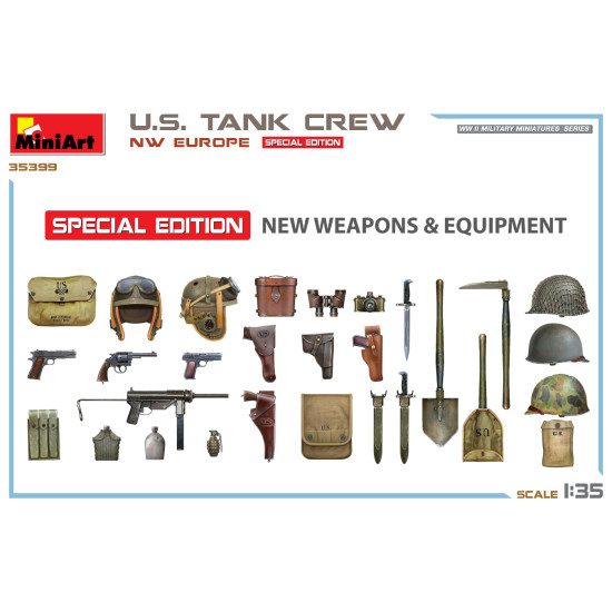 Miniart 35399 - 1/35 - U S Tank Crew Nw Europe Special Edition Figures Kit