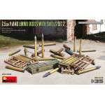 Miniart 35402 - 1/35 - 7 5cm Pak40 Ammo Boxes With Shells Set 2 Model Kit