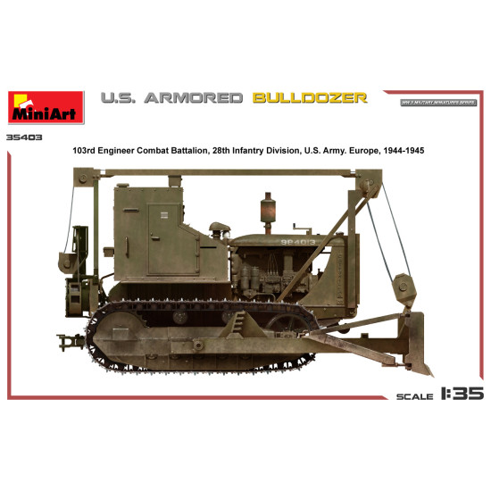 Miniart 35403 - 1/35 - U S Armored Bulldozer Vehicle Kit