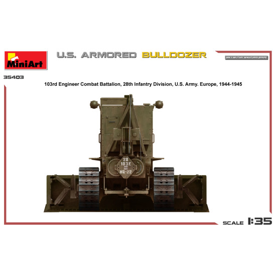 Miniart 35403 - 1/35 - U S Armored Bulldozer Vehicle Kit