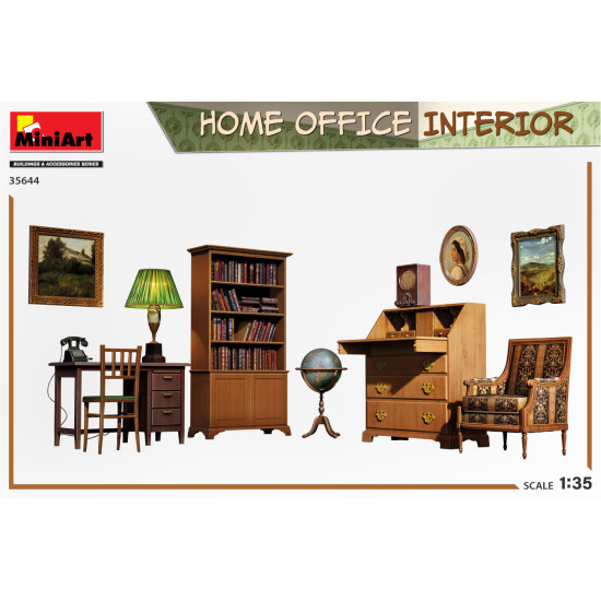 Miniart 35644 - 1/35 - Home Office Interior Plastic Model