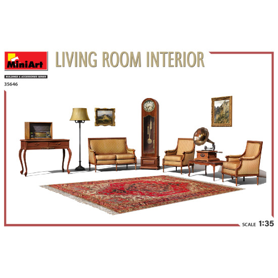 Miniart 35646 - 1/35 - Living Room Interior Model Kit