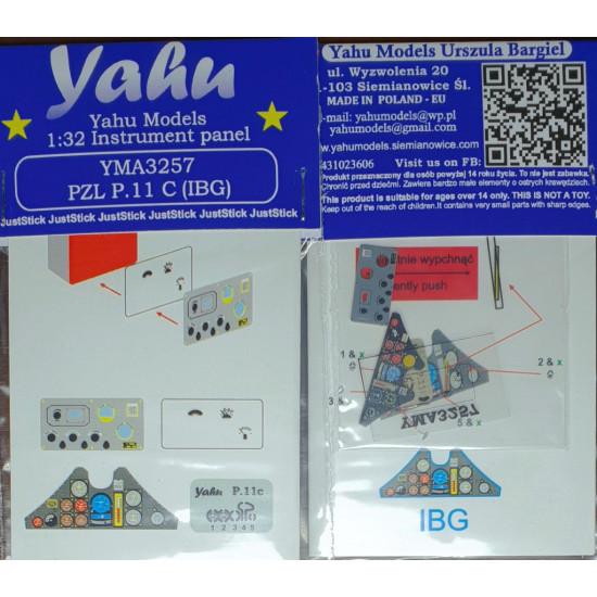 Yahu Model Yma3257 1/32 Pzl P 11c For Ibg Accessories For Aircraft