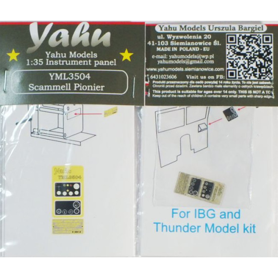 Yahu Model Yml3504 1/35 Scammell Pionier For Ibg / Thundermodel Accessories Kit