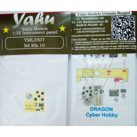 Yahu Model Yml3507 1/35 Sd Kfz 10 For Dragon Accessories Model Kit