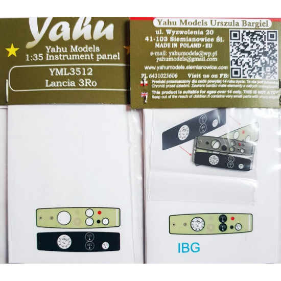 Yahu Model Yml3512 1/35 Lancia 3ro For Ibg Accessories Model Kit