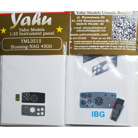 Yahu Model Yml3515 1/35 Bussing-nag 4500 For Ibg Accessories Model Kit