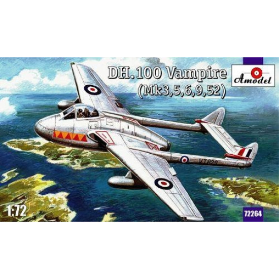 De Havilland DH.100 Vampire 1/72 Amodel 72264