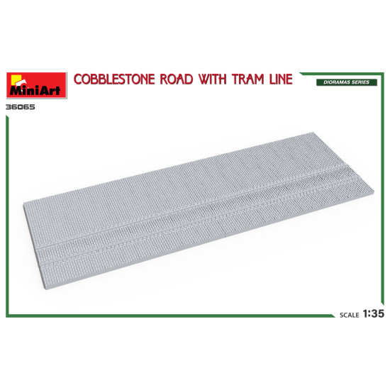 Miniart 36065 - 1/35 - Cobblestone Road With Tram Line Dioramas Series