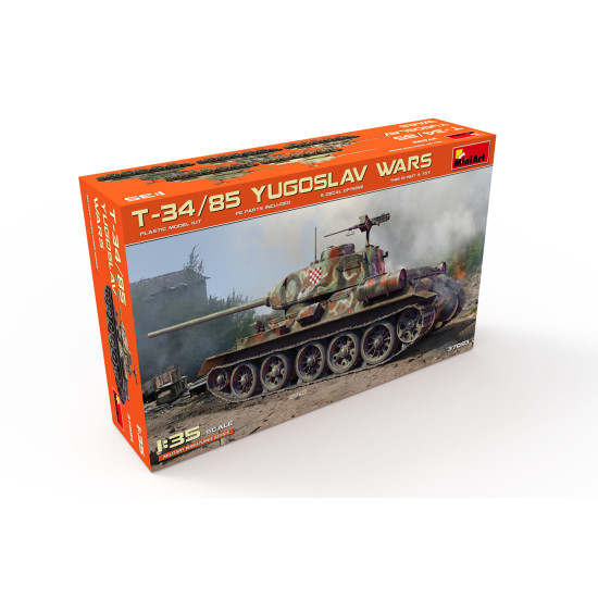 Miniart 37093 - 1/35 - T 34 85 Yugoslav Wars Armor Model Kit