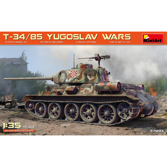 Miniart 37093 - 1/35 - T 34 85 Yugoslav Wars Armor Model Kit