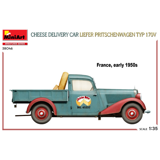 Miniart 38046 - 1/35 - Cheese Delivery Car Liefer Pritschenwagen Typ 170v Model