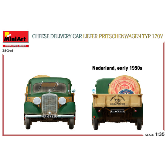 Miniart 38046 - 1/35 - Cheese Delivery Car Liefer Pritschenwagen Typ 170v Model