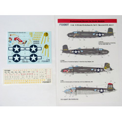 Foxbot 72-039 1/72 North American B 25g J Mitchell Late Pin Up Nose Art And Stencils Part 5