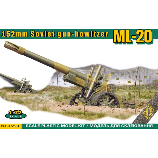 Ace 72581 - 1/72 - Ml 20 Soviet Ww2 152mm Gun Howitzer Military Kit