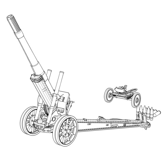 Ace 72581 - 1/72 - Ml 20 Soviet Ww2 152mm Gun Howitzer Military Kit