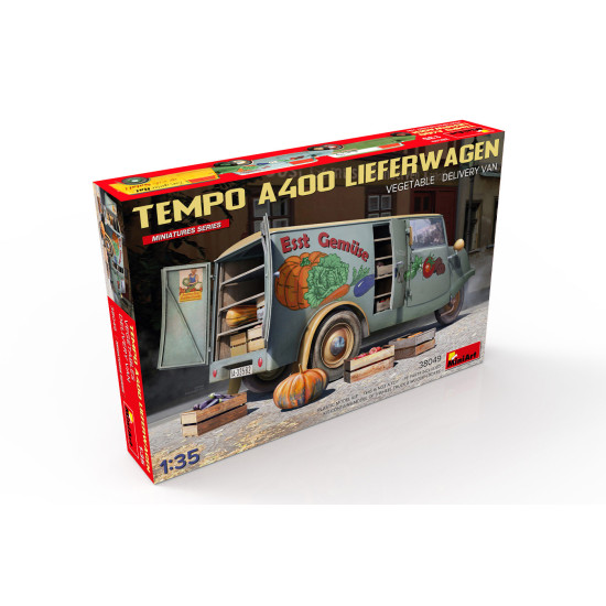 Miniart 38049 - 1/35 - Tempo A400 Lieferwagen Vegetable Delivery Van Vehicle Kit